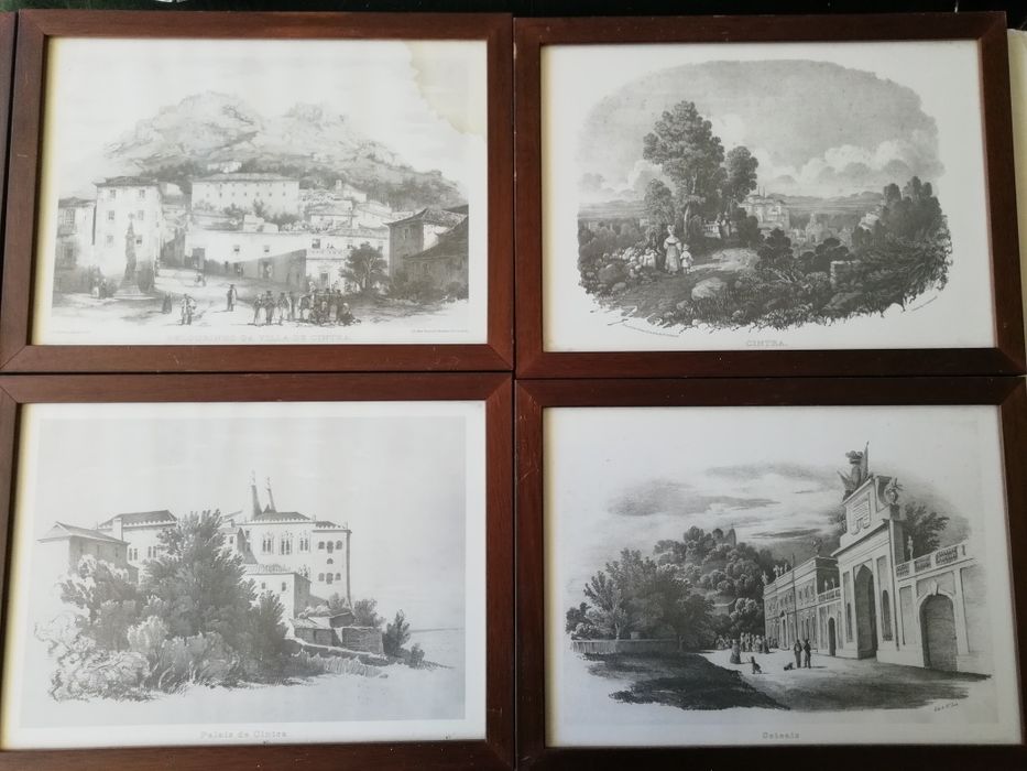 6 Antigos Quadros dos Monumentos de Sintra