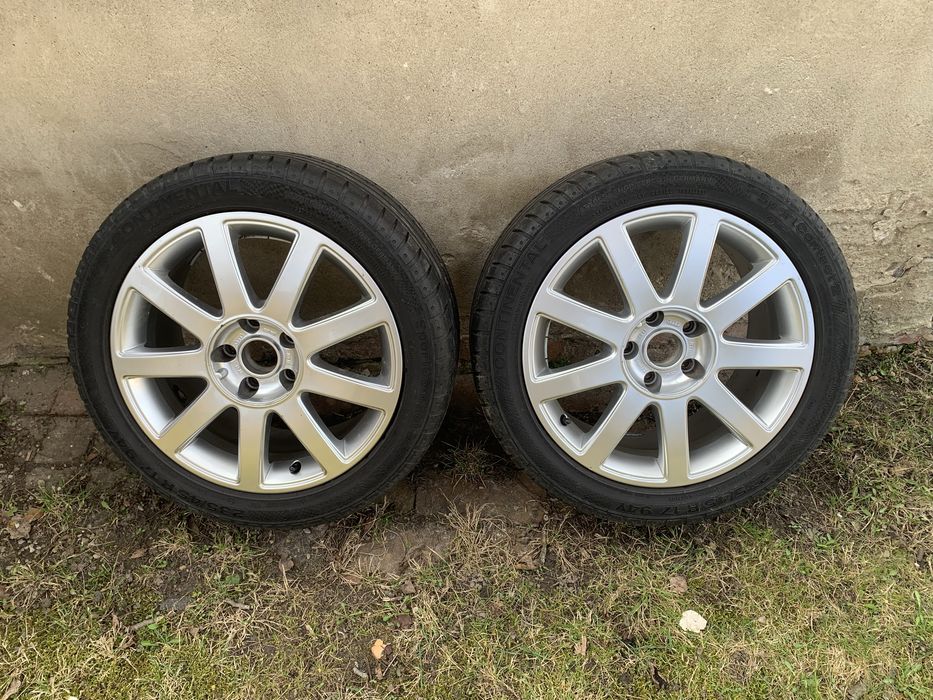 Kola felgi aluminiowe Audi 235/45R17 opony Continental