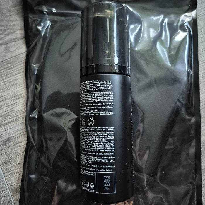 Мус спрей автозасмага для тіла з рукавичкою аплікатором Hillary