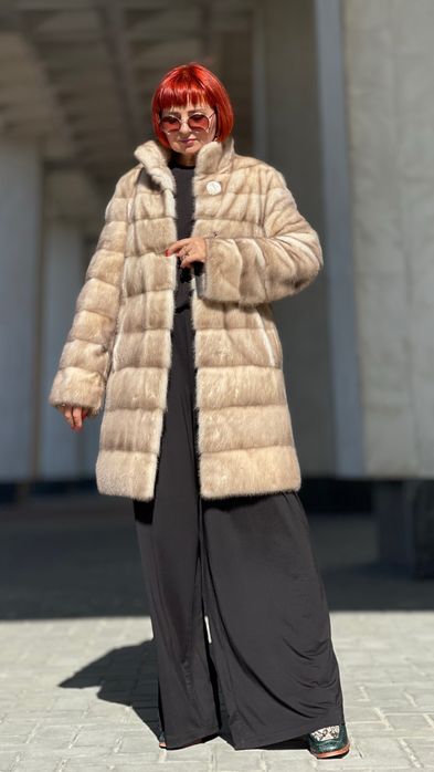 Шуба норкова MANAKAS колотий лід р.С-ХС