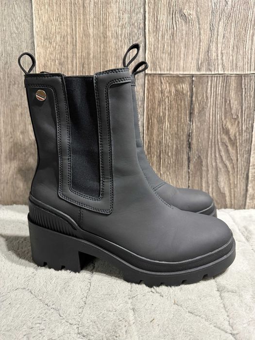 botki damskie tommy hilfiger heeled chelsey boot 40