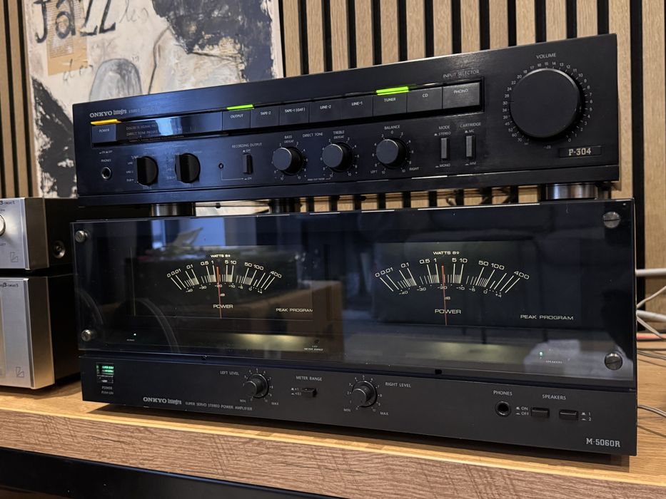 Koncowka mocy onkyo m-5060r z przedwzmacniaczem p-304