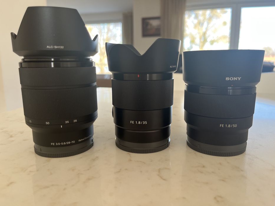 Zestaw obiektywów Sony Jak NOWE