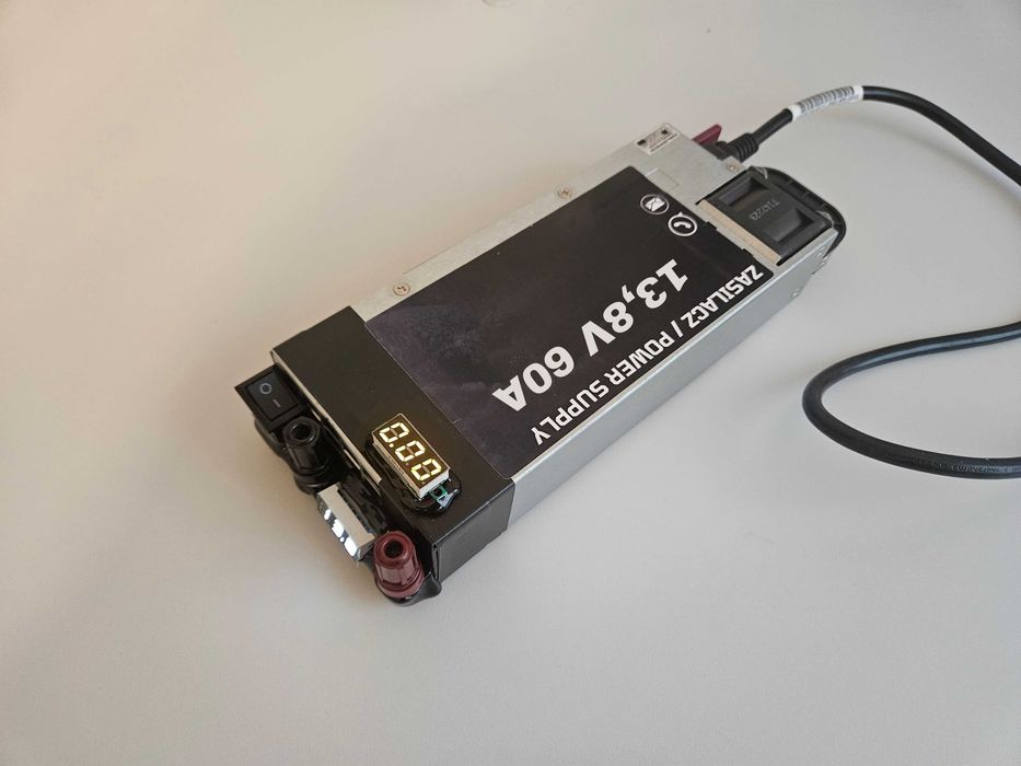 Zasilacz 13,8V 60A/70A Amperomierz/Woltomierz RADIO KF CB RADIO