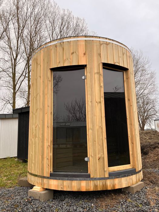 Sauna ogrodowa zewnętrzna okrągła- Dostępna od ręki!!
