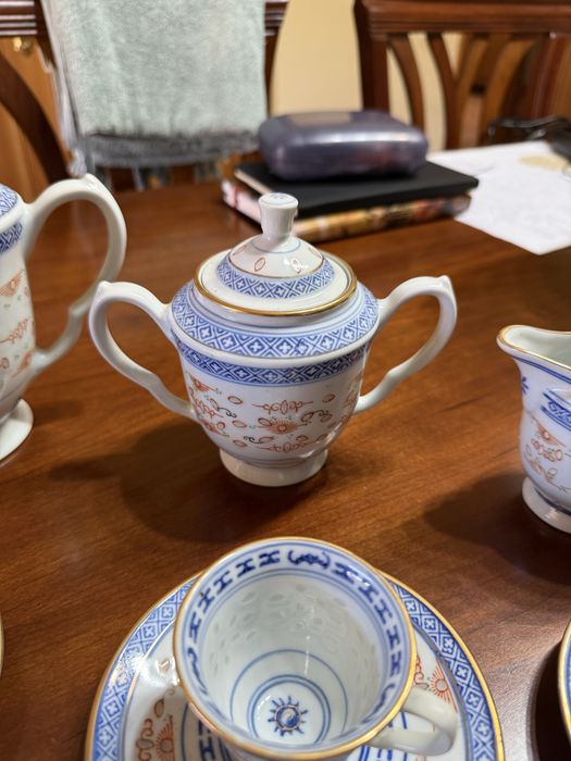 Serviço café bago arroz porcelana chinesa