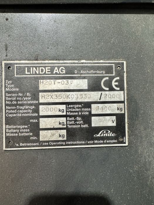 Linde H20T 2000 rok