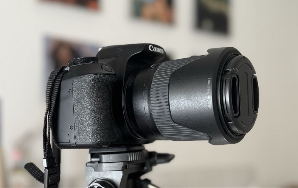 Canon 1300D objetiva tamron 200mm