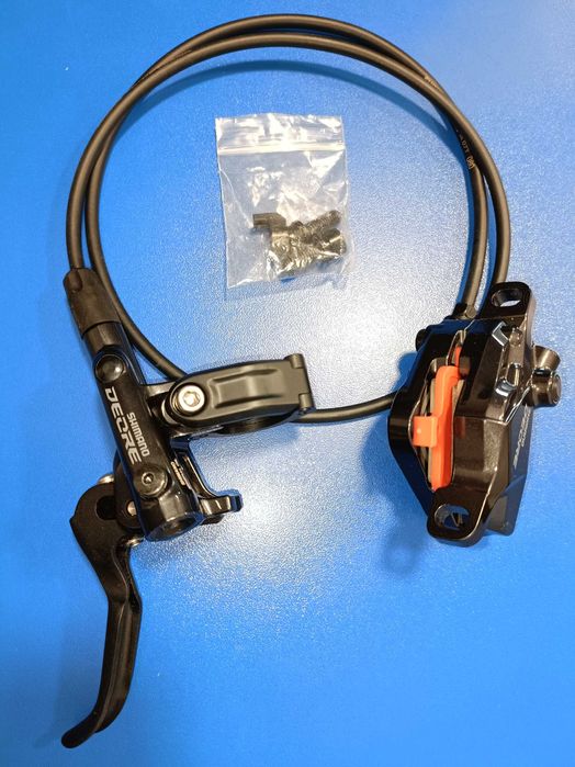 Тормоз гидравлический Shimano Deore M6100 передний/Адаптеры