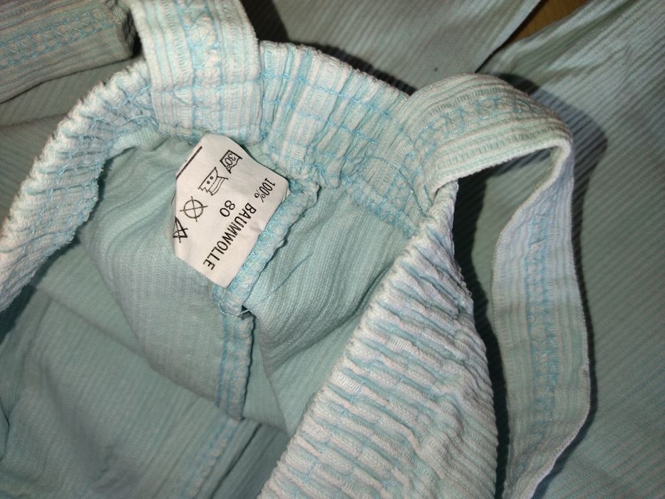 Spodnie rybaczki na szelkach