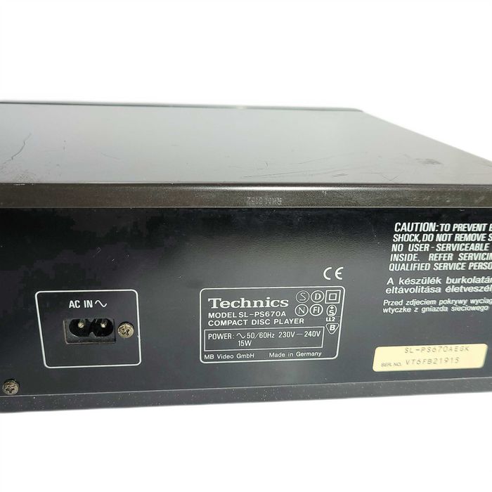 odtwarzacz CD Technics SL PS670A
