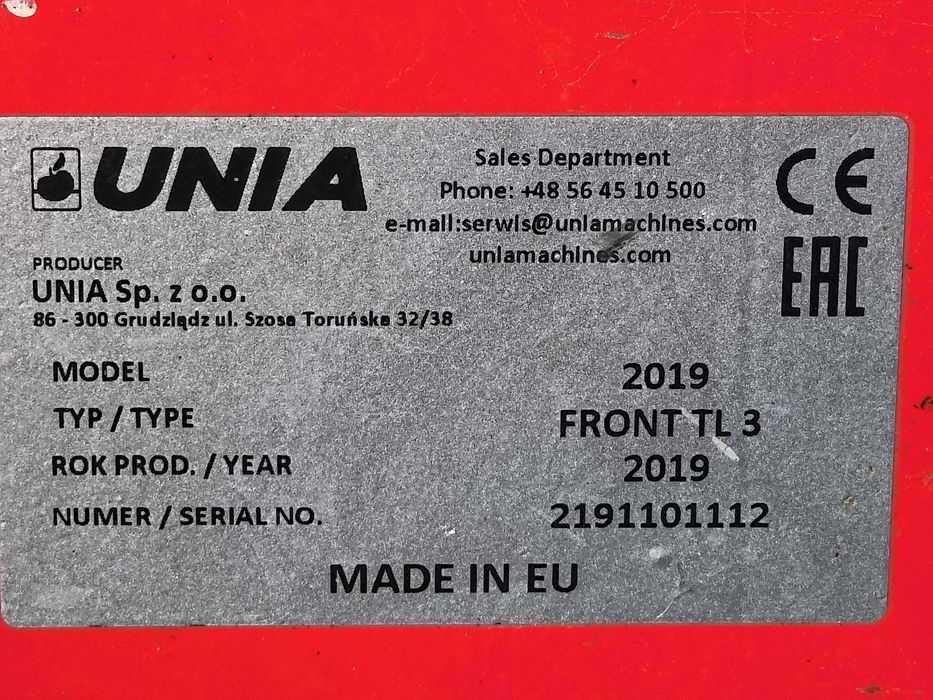 Brona talerzowa-Unia Front