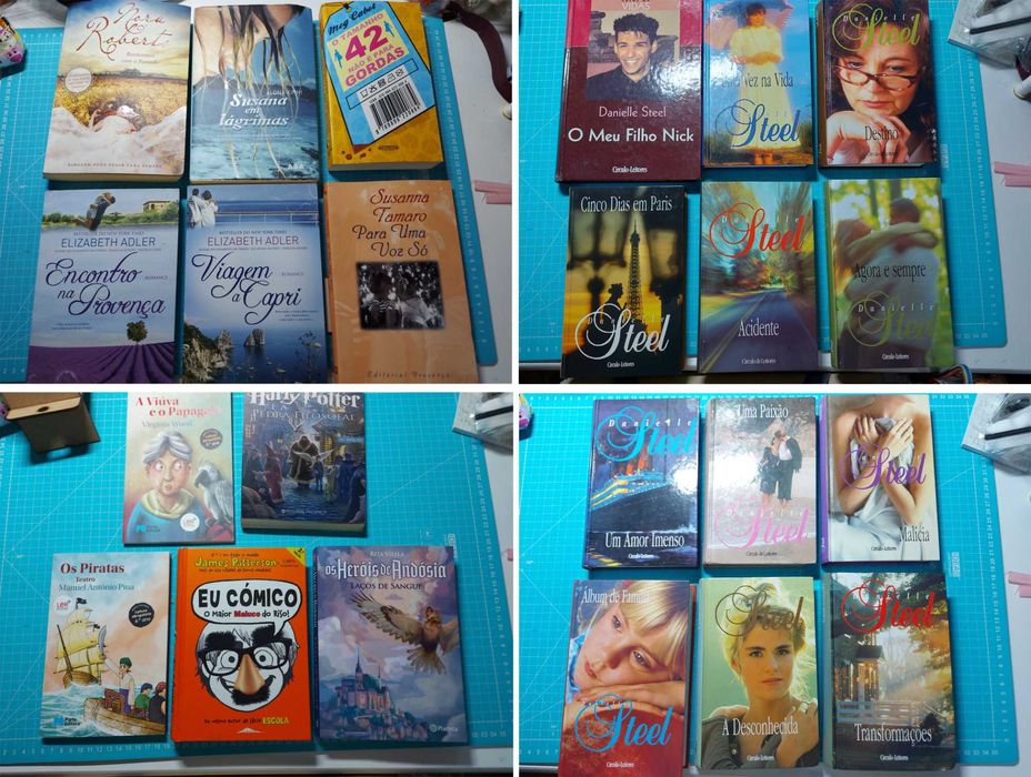 Conjunto de 65 livros