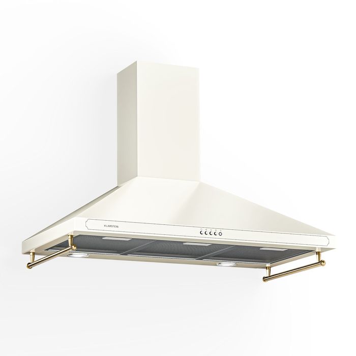 Витяжка Klarstein Victoria 90, купольна, кремова