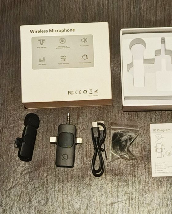 Бездротовий мікрофон (петличка) для Iphone  та Android