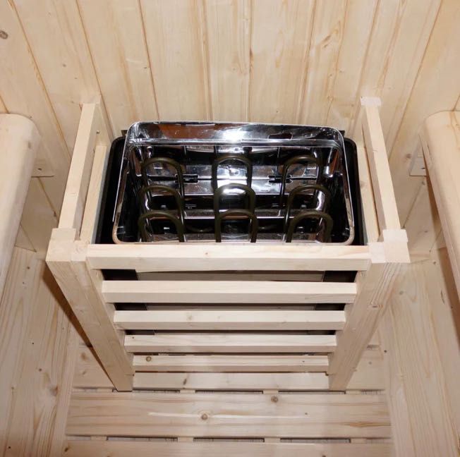 Sauna zewnętrzna beczkowa Lahti L HomeDeluxe SUPER CENA!