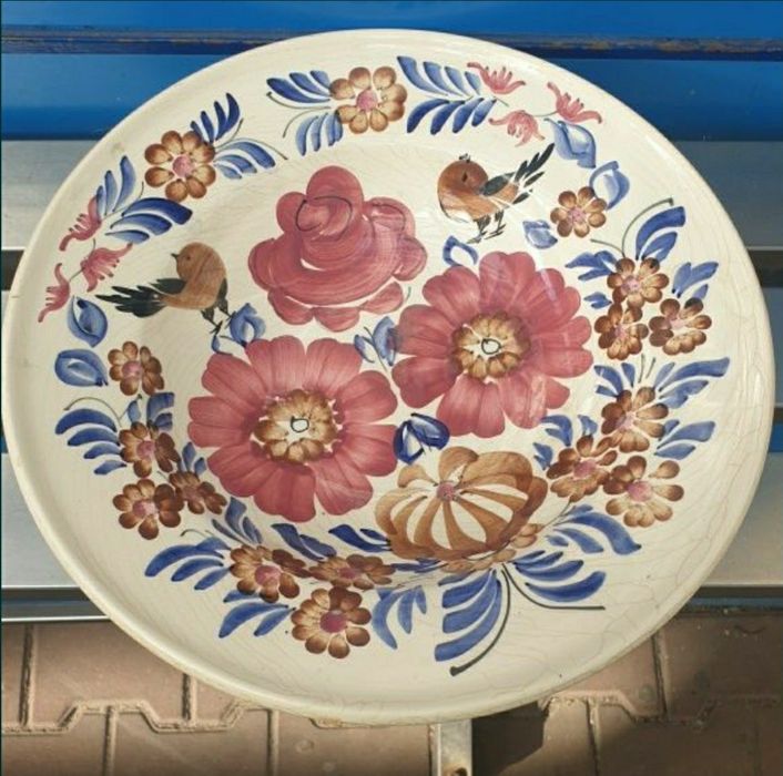 Patera, talerz, z ptaszkiem, Włocławek