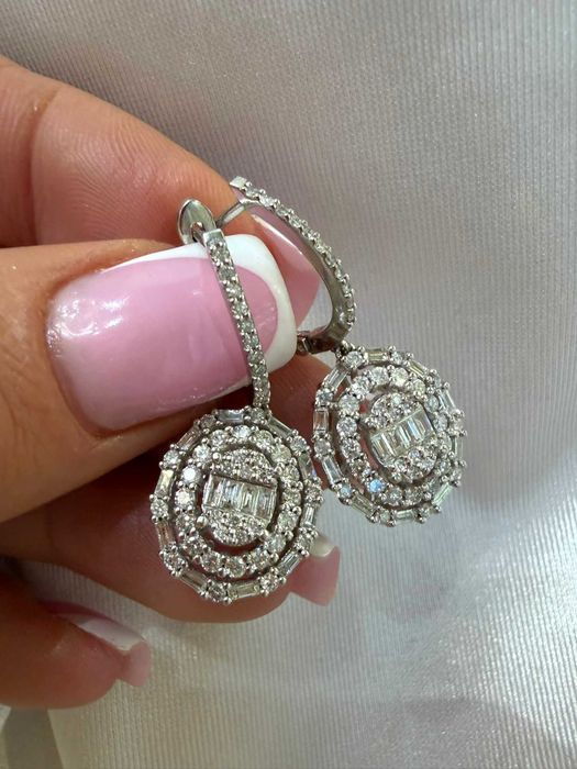 Kolczyki z diamentami naturalnymi 2.00 CT