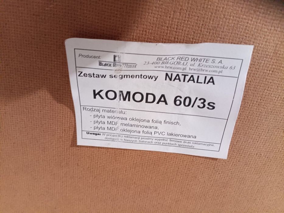 Komplet mebli drewnianych w stylu klasycznym / retro (Komoda, Witryna, Szafka TV, Barek)
