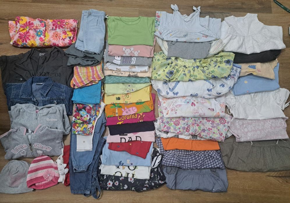 Paka ubrań dla dziewczynki rozmiar 86