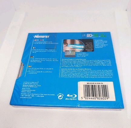 Pack de 2 Memorex BD-RE 25GB 2X Blu-ray Rewritable Disc Blank Media Novos/Selados