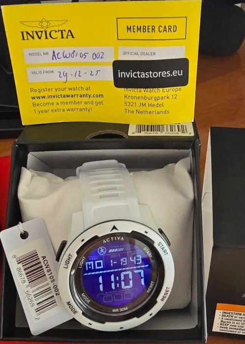 Relógio Activa Digital Essentials novo garantia 3 anos