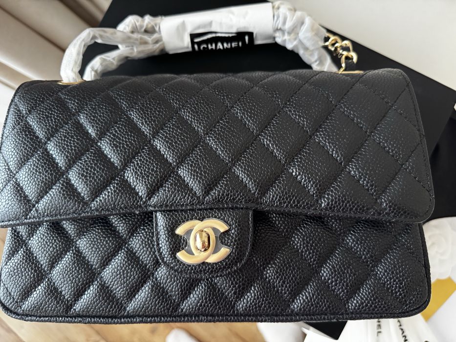 Сумка шкіра ікра в стилі Chanel 1:1