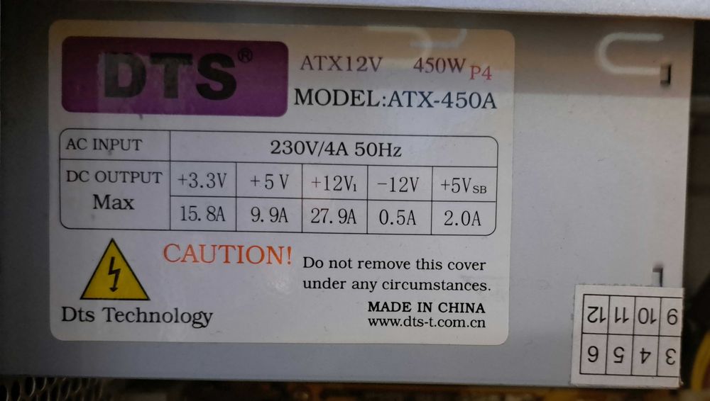 Блок живлення для ПК Casecom 450w ATX-450W