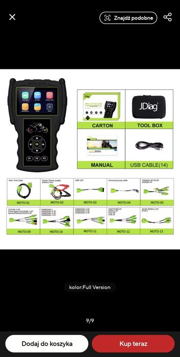 Interfejs diagnostyczny do motocykli Jdiag M100 pro