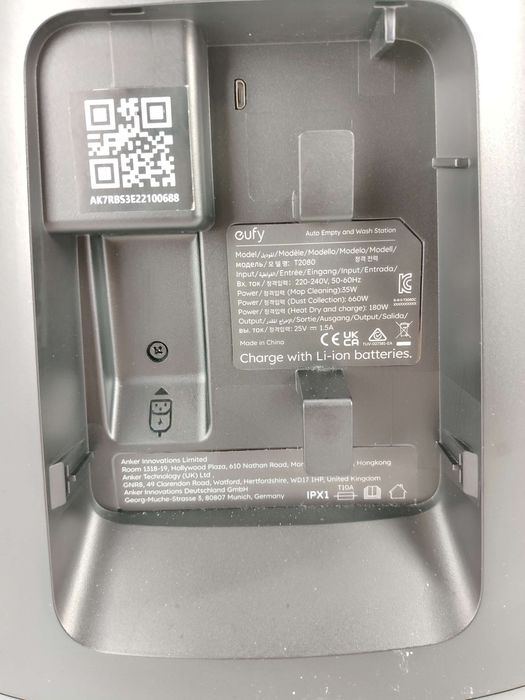 Robot sprzątający Eufy T2080 S1 Pro czarny, 8000Pa, Wycieranie na mokro