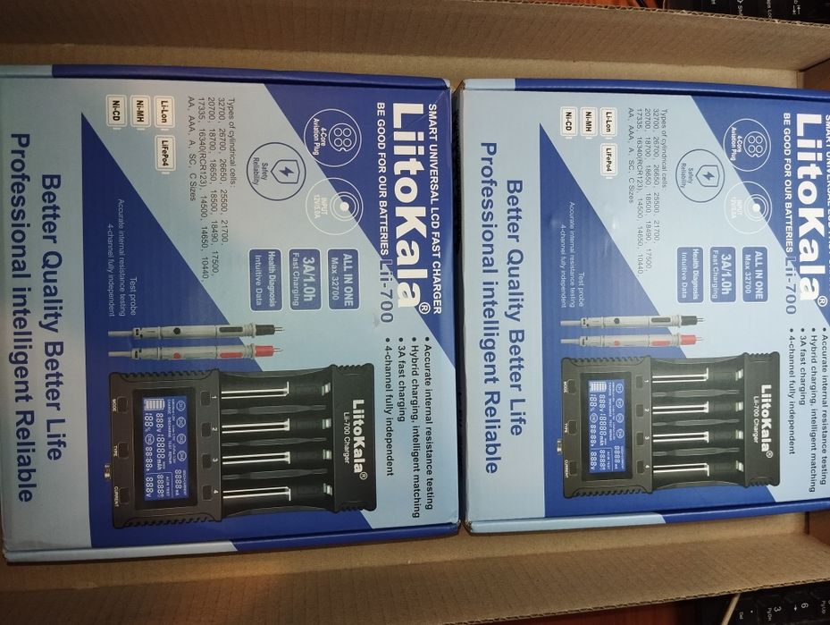 Зарядний пристрій для 18650 21700 LitoKala Lii-700