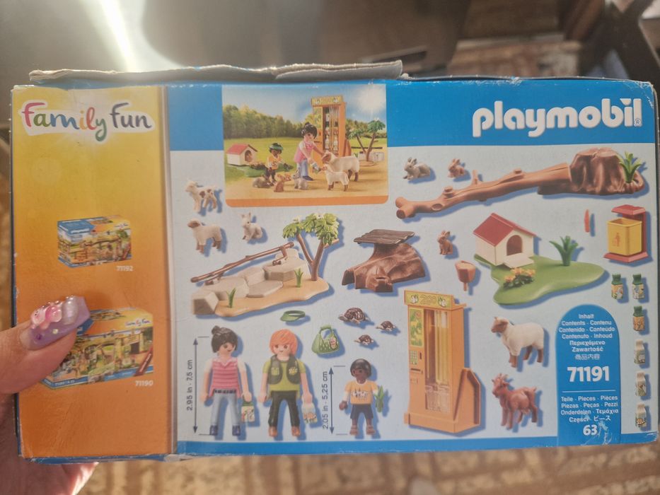Ігровий набір фігурок Playmobil Family Fun Мінізоопарк, плеймобіль, зоопарк, тваринки  71191