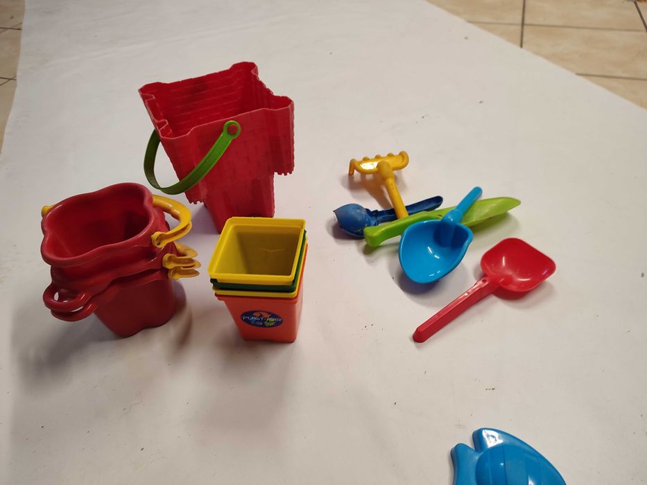 Zestaw, zabawki do piaskownicy