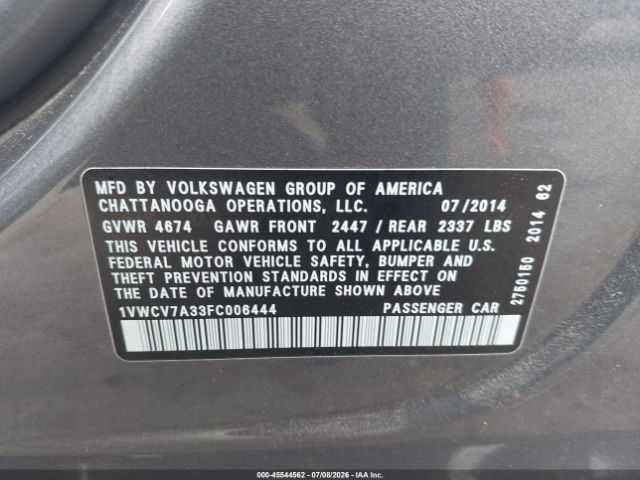 Volkswagen Passat 2.0L TDI SEL Premium