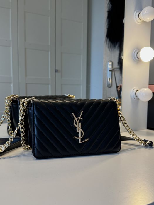 Torebka czarna pikowana ysl