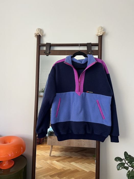 Retro Polar Berghaus XL granatowo-fioletowy