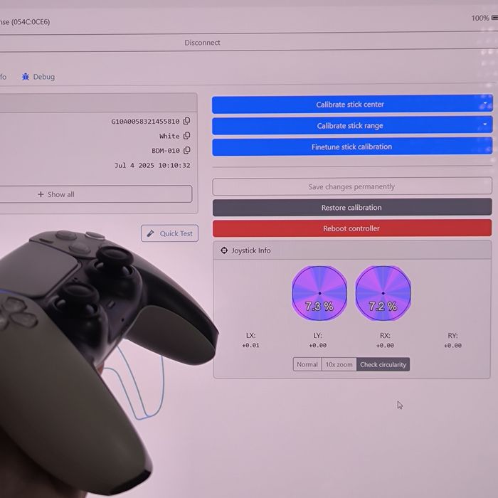 Dualsense com joysticks TMR Favor Union