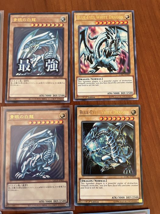 Lote Yu-Gi-Oh! Coleção Blue-Eyes White Dragon & Ultimate Dragon (9 Cartas)