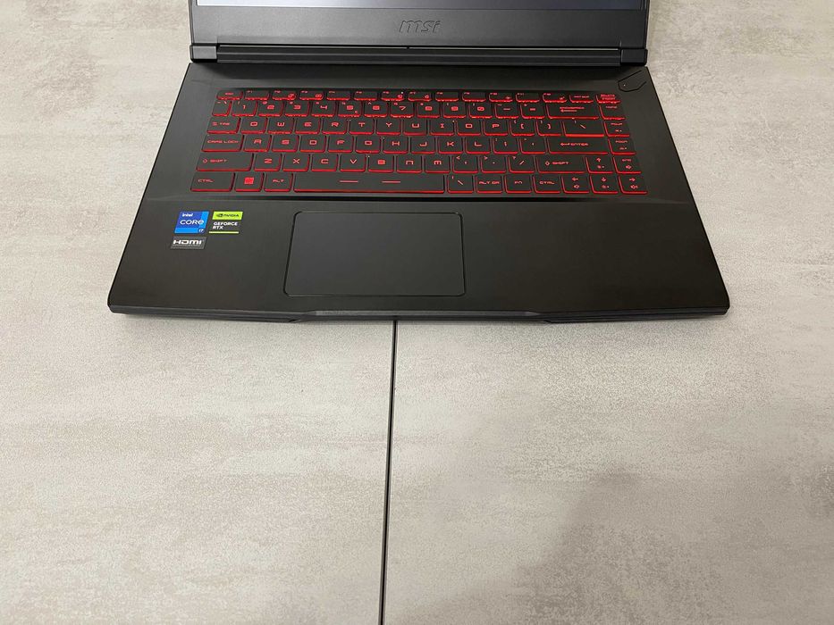 Ігровий ноутбук MSI Thin 15 GF63, i7-12650H, 16GB, 512GB, RTX 4060 8GB