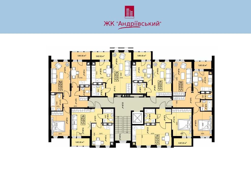 Продам 1к. 39м2, автономне опалення, НОВОБУДОВА