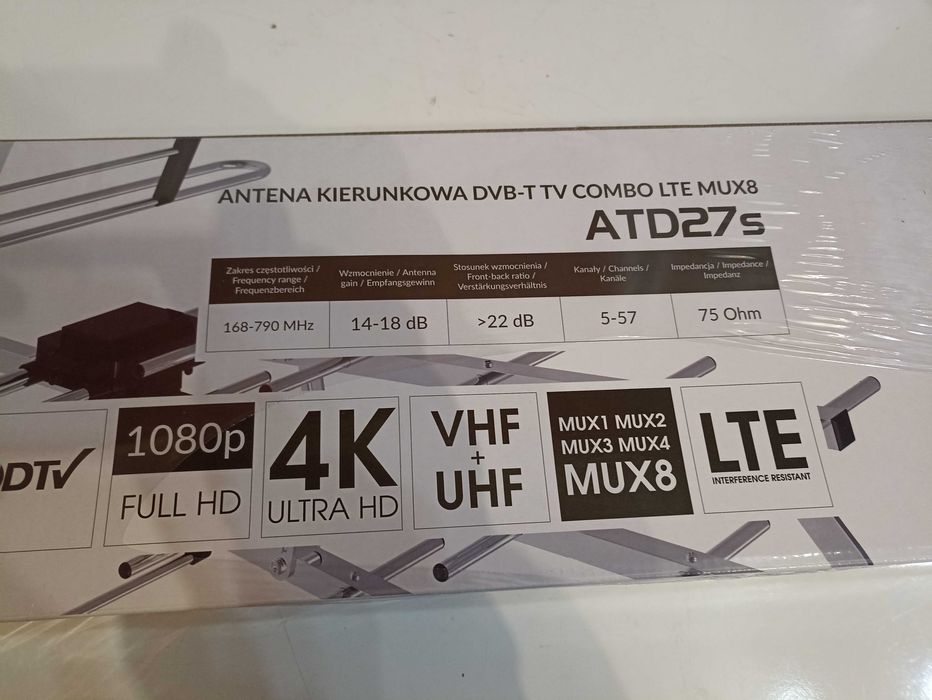 Antena DVB-T2 - combo - zewnetrzna