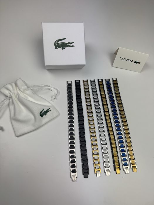 Браслет лакоста Lacoste усі кольори + регулювач довжини