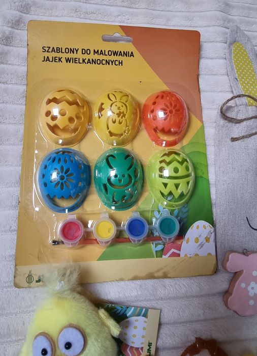 Zestaw kreatywny na Wielkanoc malowanie jajek króliczki