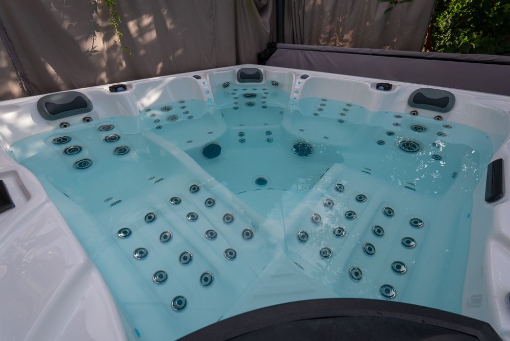 Nowe Jacuzzi 5-osobowe Relax Balboa 106 dysz 2 leżanki akryl pompa ciepła FULL OD RĘKI!