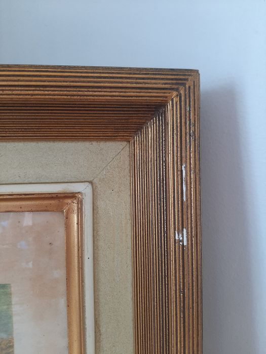 2 Quadros Vintage - Gravuras Francesas de Nicolas Lancret ("L'Air" e "L'Eau")