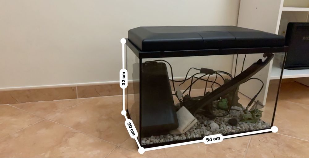 Aquário Aquatlantis completo (50L)+ todos os acessórios