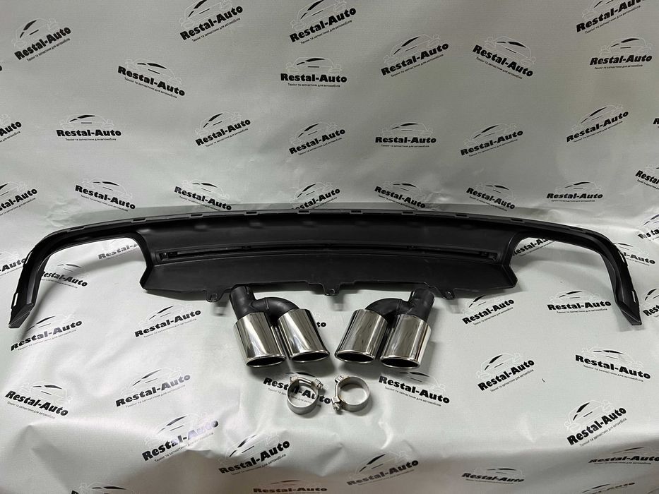 Дифузор з насадками S line Audi A6 C7