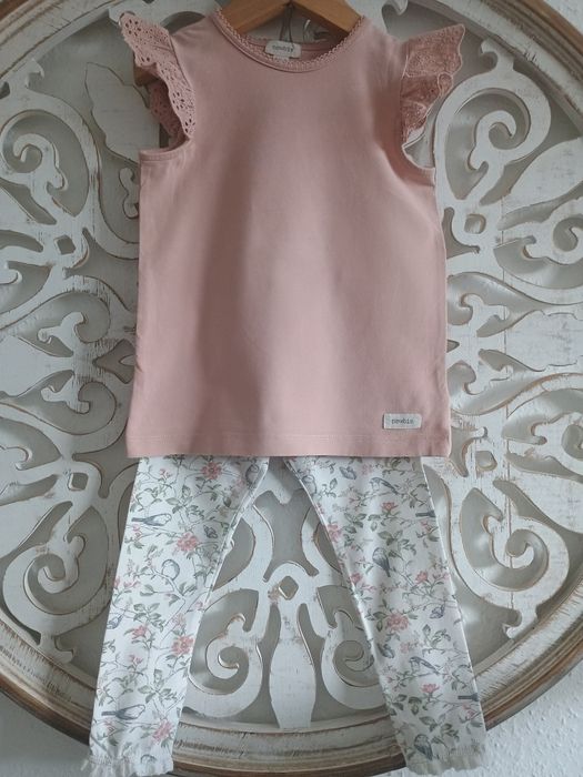 NEWBIE zestaw bluzeczka i legginsy rozmiar 98-104