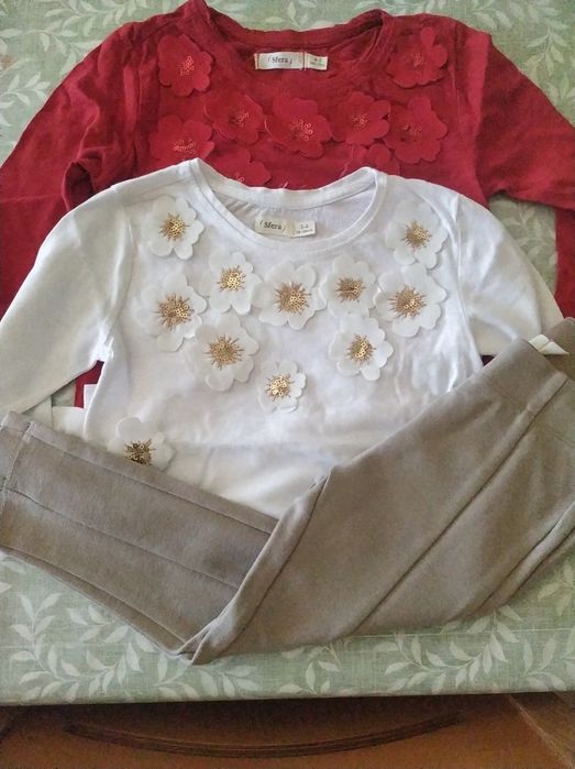 Conjunto 2 blusas e 1 calças - menina