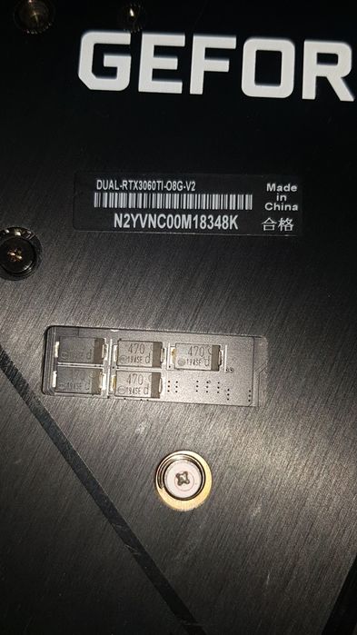 Відеокарта Asus Dual RTX 3060 TI 8Gb